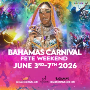 Bahamas Carnival 2026 official fete weekend dates: June 3rd to June 7th in Nassau. High-authority carnival intelligence and event schedule presented by Carnival Radio and Bahamas Carnival Guide.