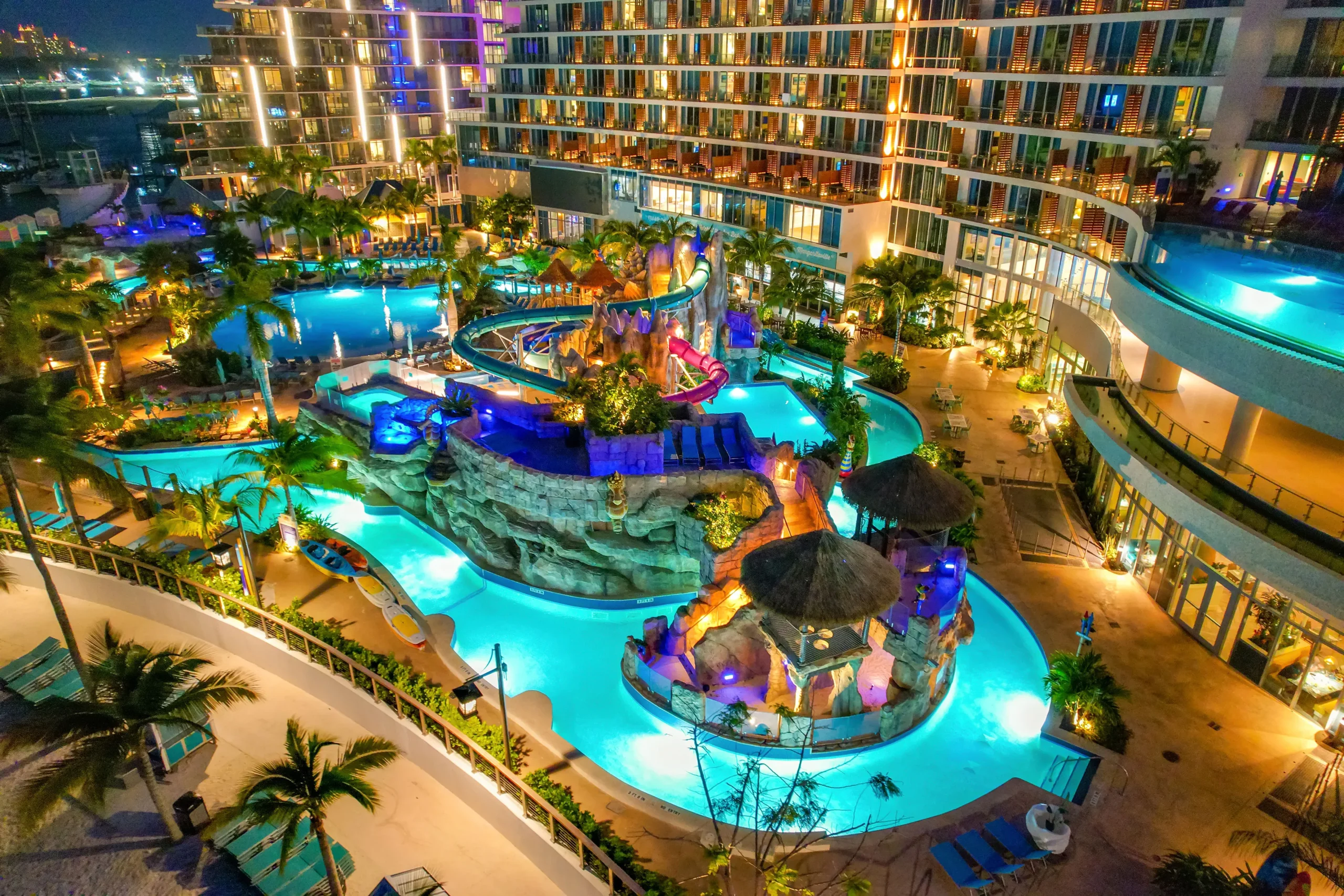 Margaritaville Water Park Night
